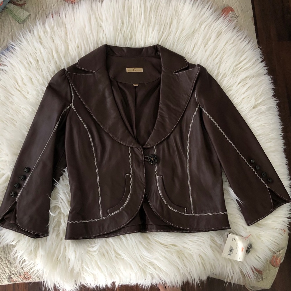 Wilsons Leather jacket, brown , Medim